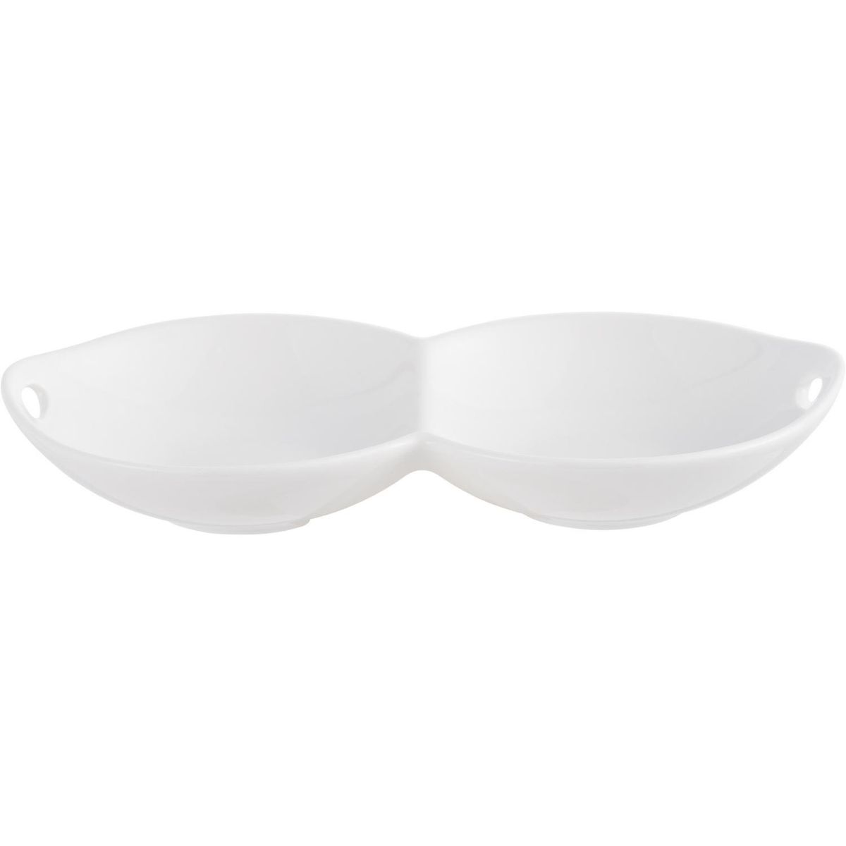 JUST HOME COLLECTION - Plato doble 20 cm blanco