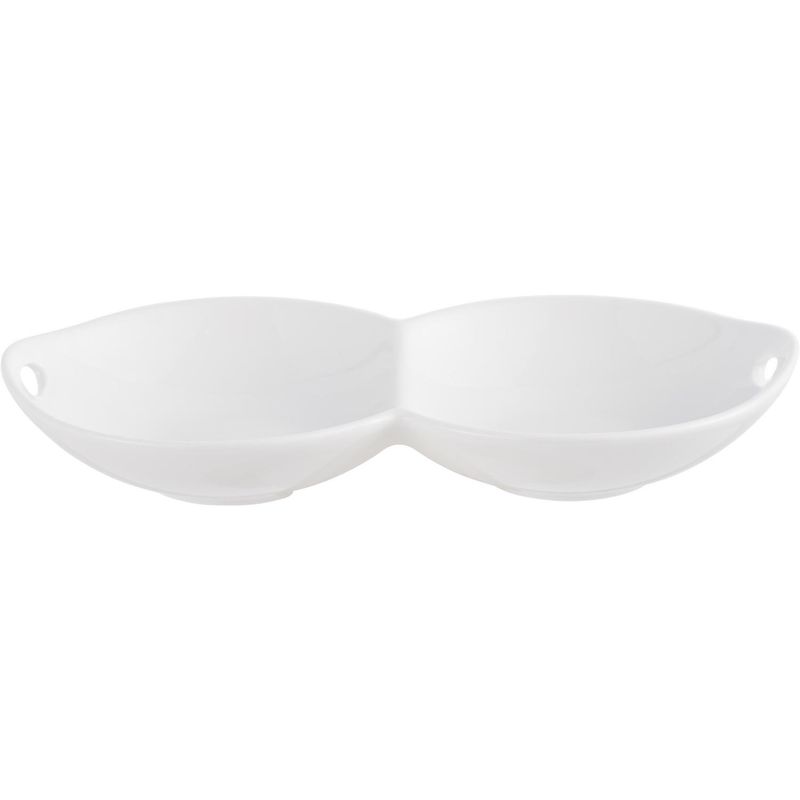 JUST HOME COLLECTION - Plato doble 20 cm blanco
