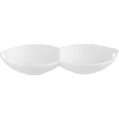JUST HOME COLLECTION - Plato doble 20 cm blanco