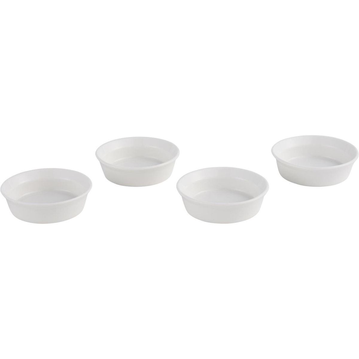 JUST HOME COLLECTION - Set de 4 pocillos redondos 9 cm blancos
