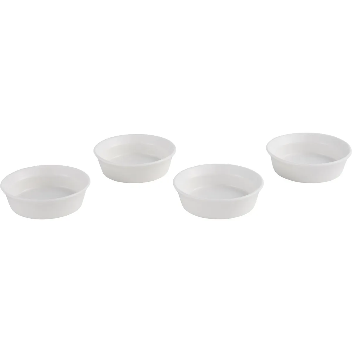 JUST HOME COLLECTION - Set de 4 pocillos redondos 9 cm blancos