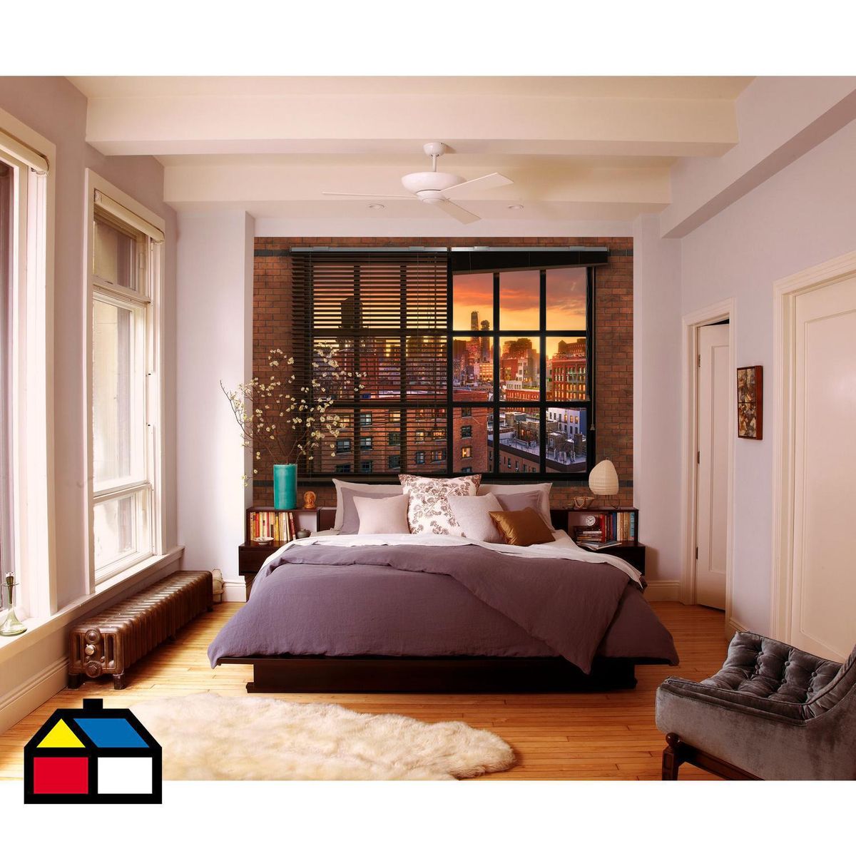 KOMAR - Papel Fotomural Ladrillo Brooklyn 9,34 m2