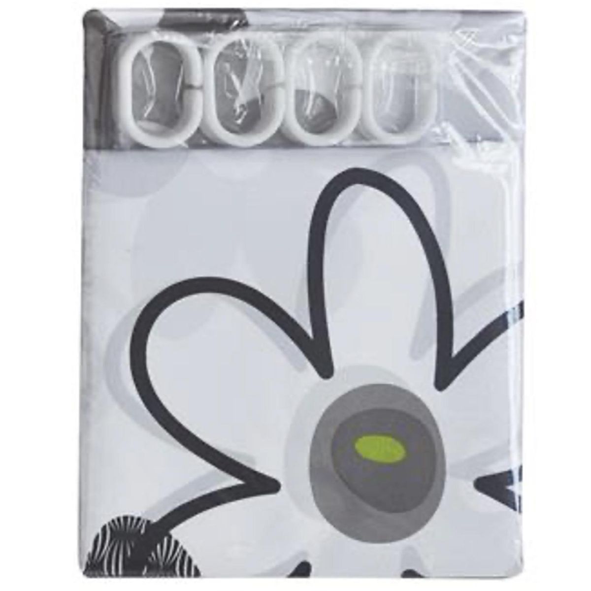 PALERMO - Cortina de baño Flores poliéster 180x180 cm