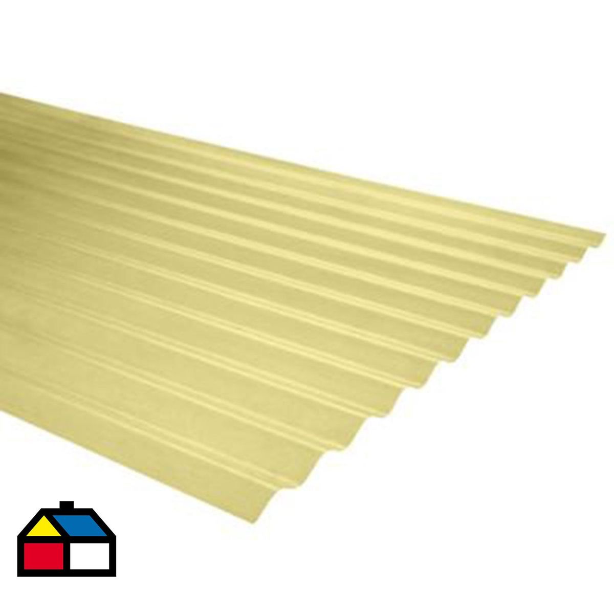 MASTERFIBRA - Plancha Fibra de vidrio 0.5 mm 85x300 cm Amarillo