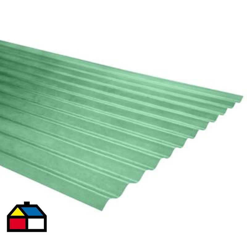 MASTERFIBRA - Plancha Fibra de vidrio  0.5 mm 85x300 cm Verde