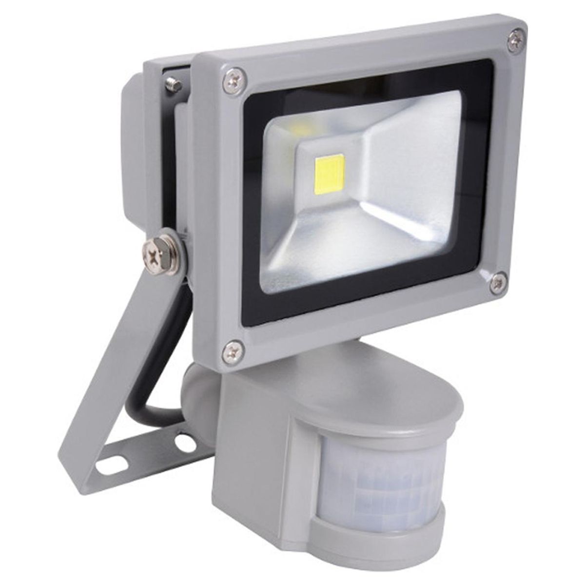 HB LEDS - Foco Proyector Led de Área con Sensor 10 W IP 44 900 lm Luz Fría