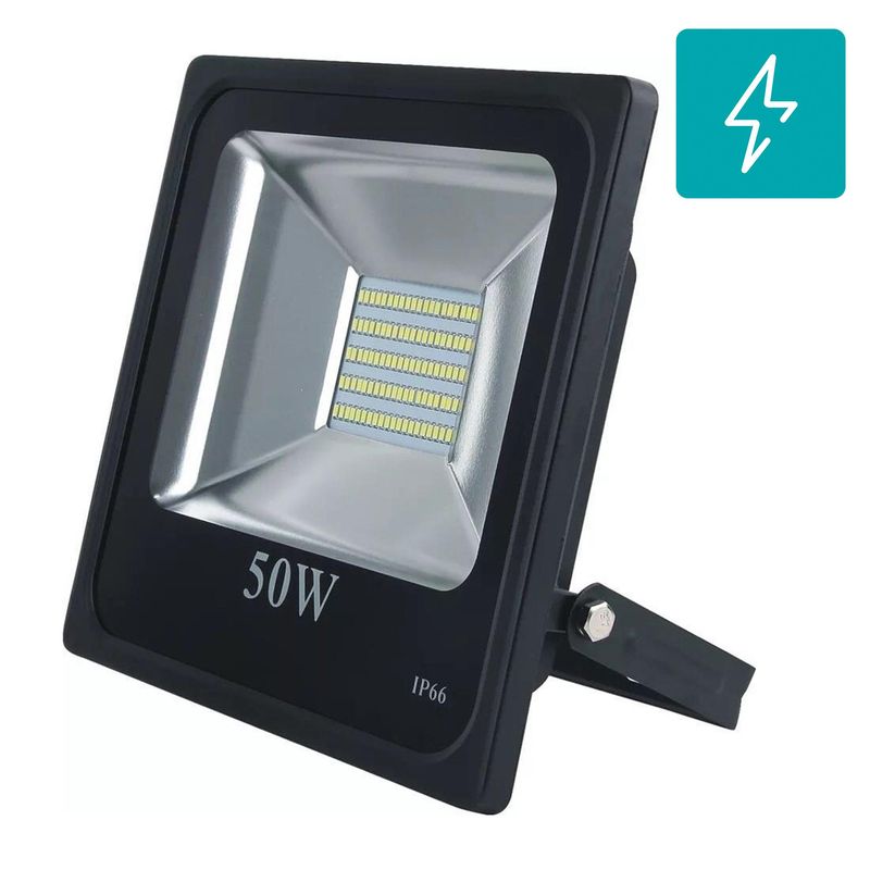 HB LEDS - Foco proyector de área Led SMD SEC 50 W frío