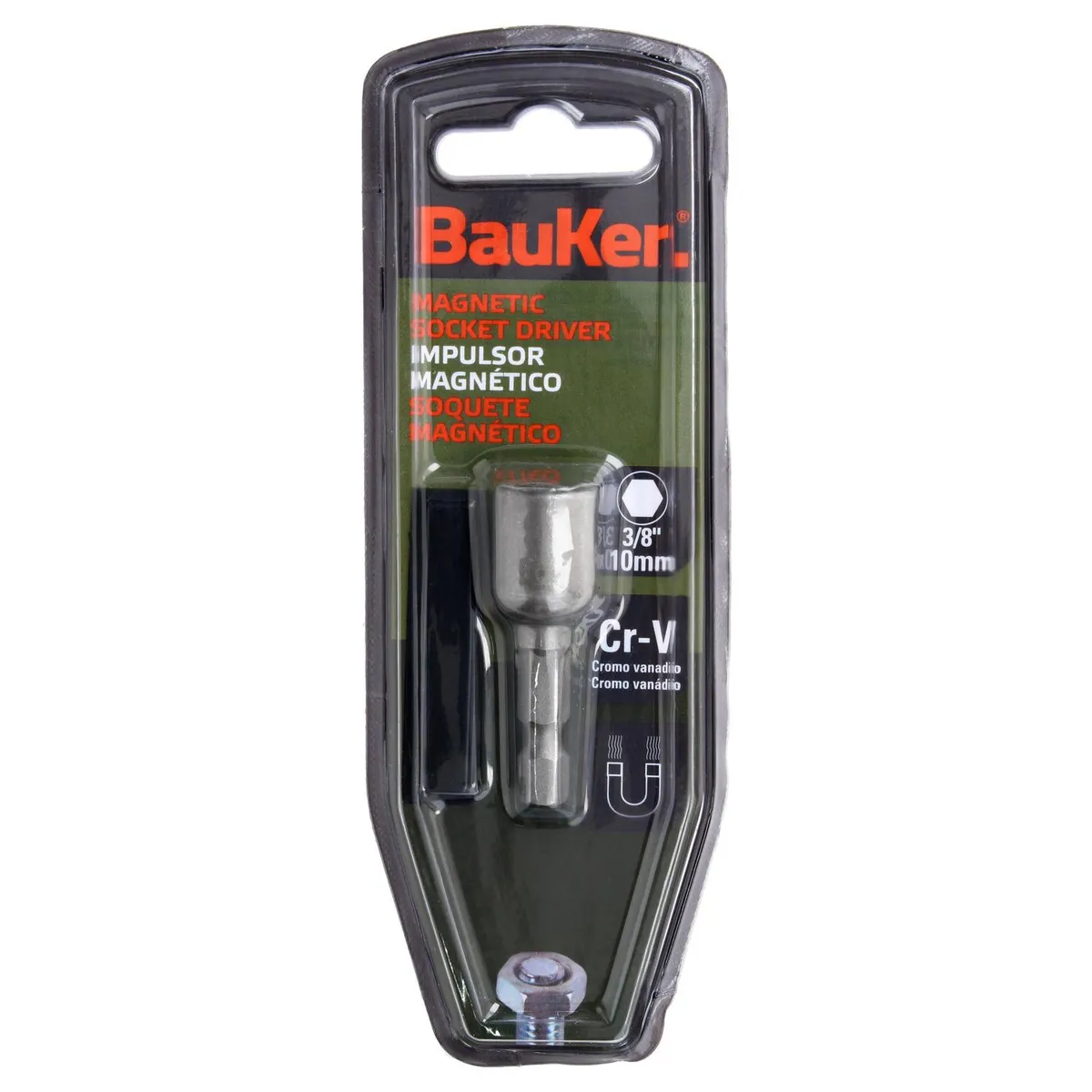BAUKER - Dado magnético 1/4" hexagonal