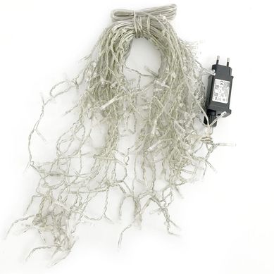 Cascada 300 luces led clida cable transparente