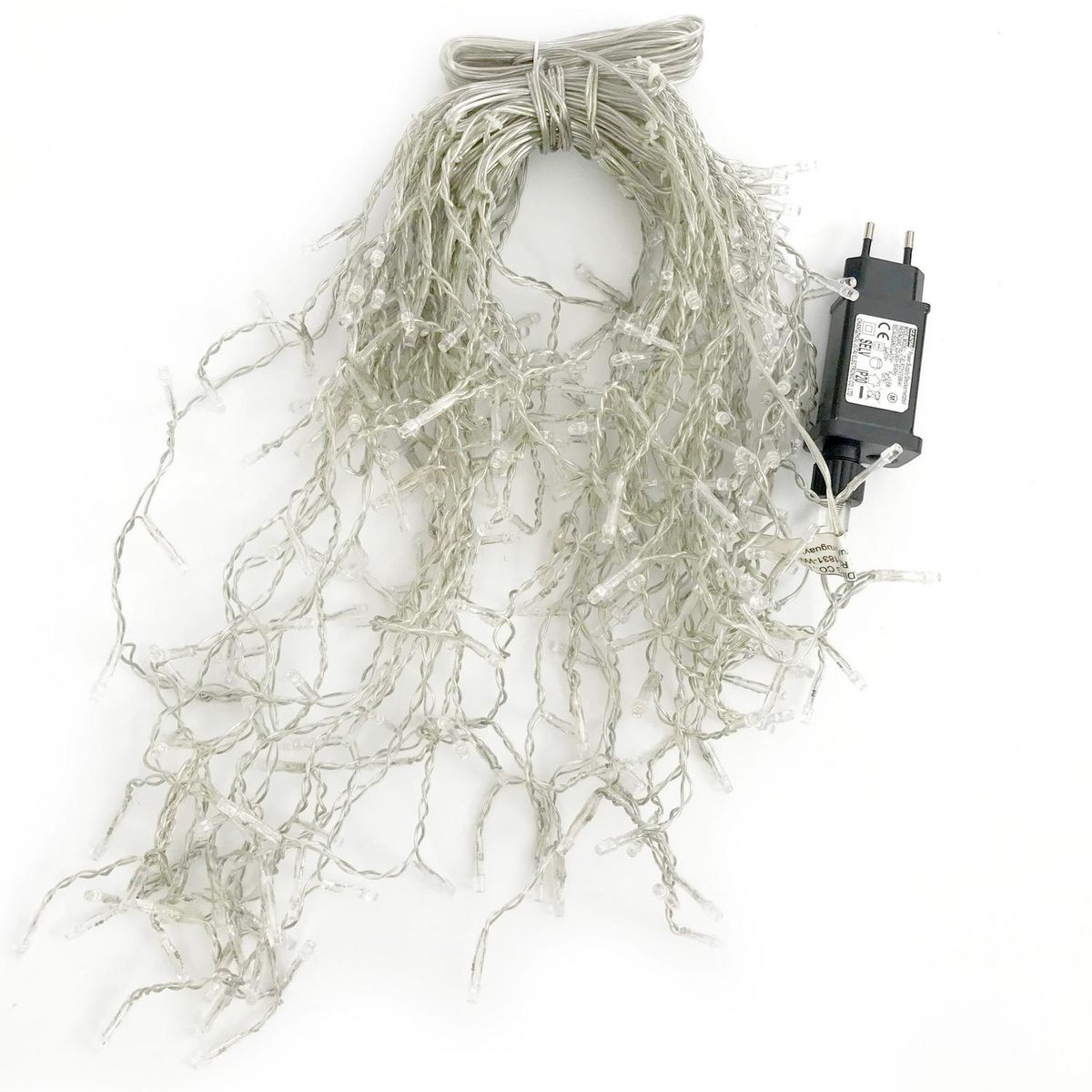 DEAR SANTA - Cascada 300 luces led cálida cable transparente