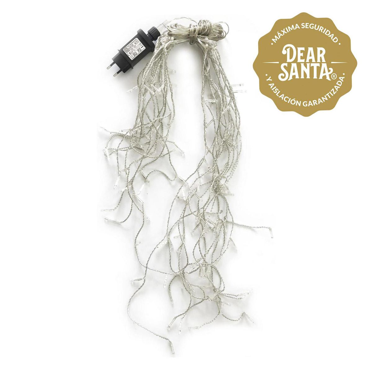 DEAR SANTA - Cascada led blanco cálido 120 luces