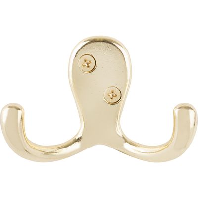 Imagen 2 del producto Gancho Percha Doble Zinc Dorado