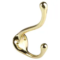 Gancho Percha Doble Metal Dorado