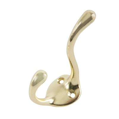 Imagen 2 del producto Gancho Percha Doble Metal Dorado