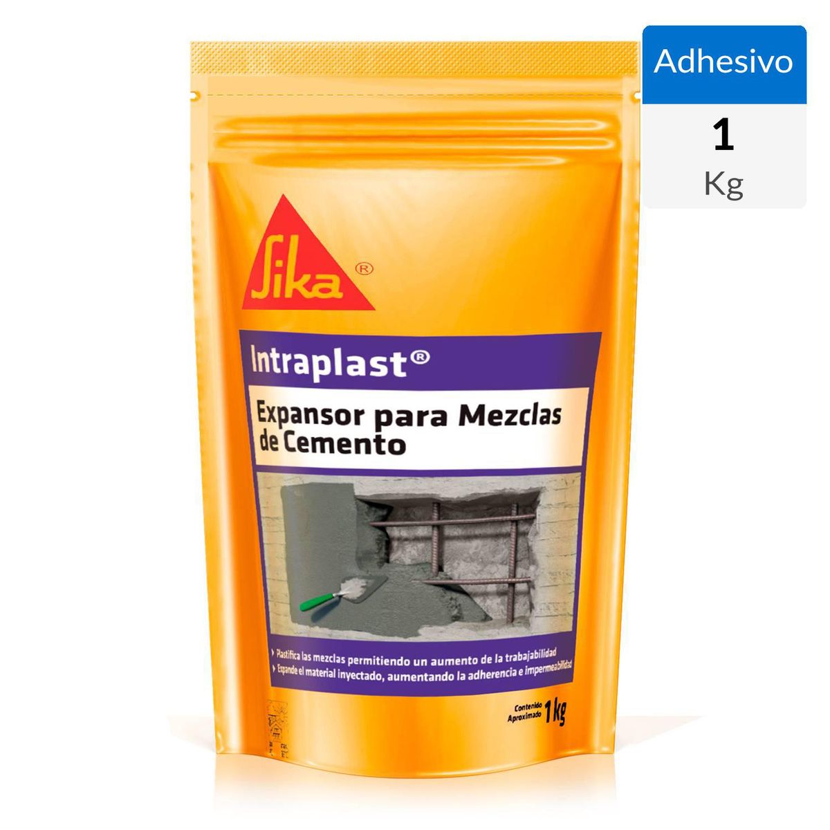 SIKA - Expansor Intraplast para Mezclas de Cemento Bolsa 1 Kg