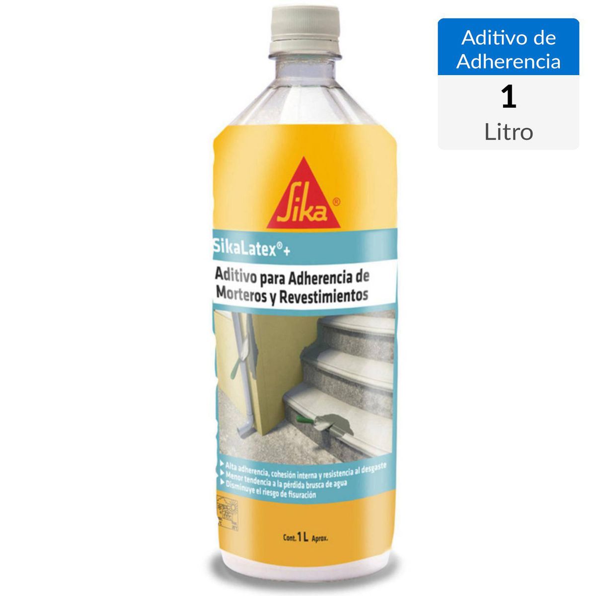 SIKA - Sika Latex Aditivo para Adherencia de Morteros y Revestimientos Botella 1 l