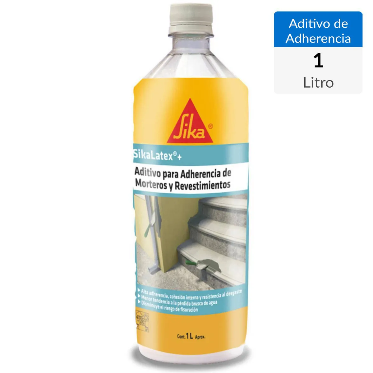 SIKA - Sika Latex Aditivo para Adherencia de Morteros y Revestimientos Botella 1 l