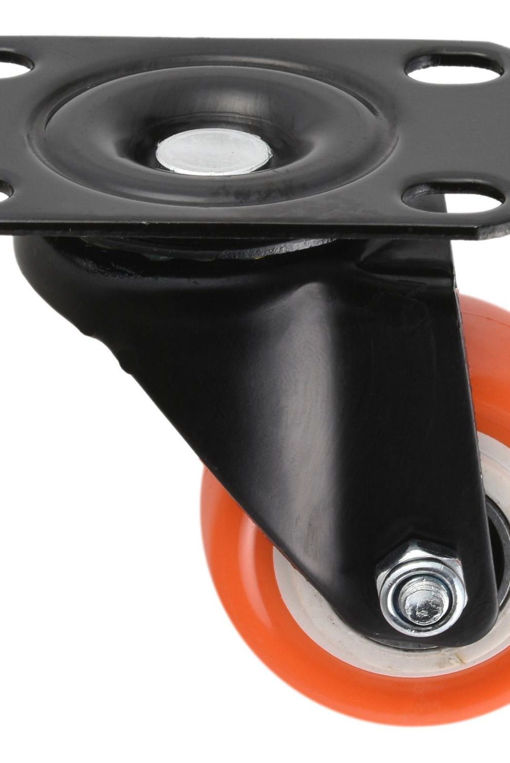 GEVEMAC - Rueda 50mm con placa black/orange