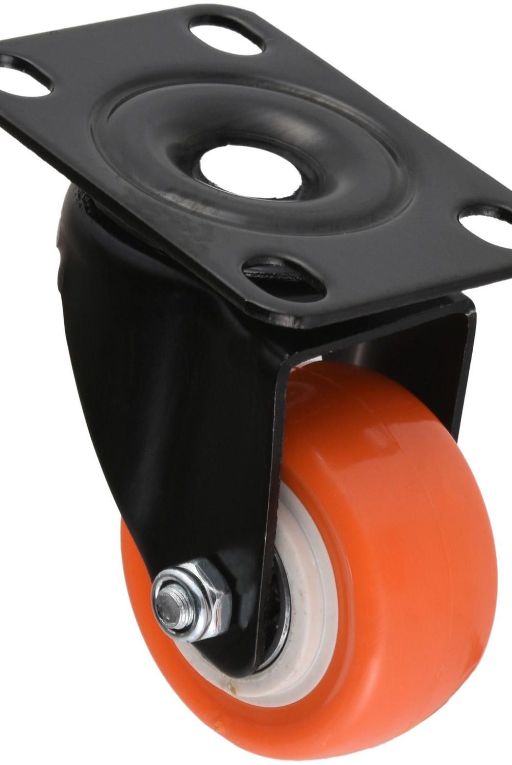 GEVEMAC - Rueda 50mm con placa black/orange