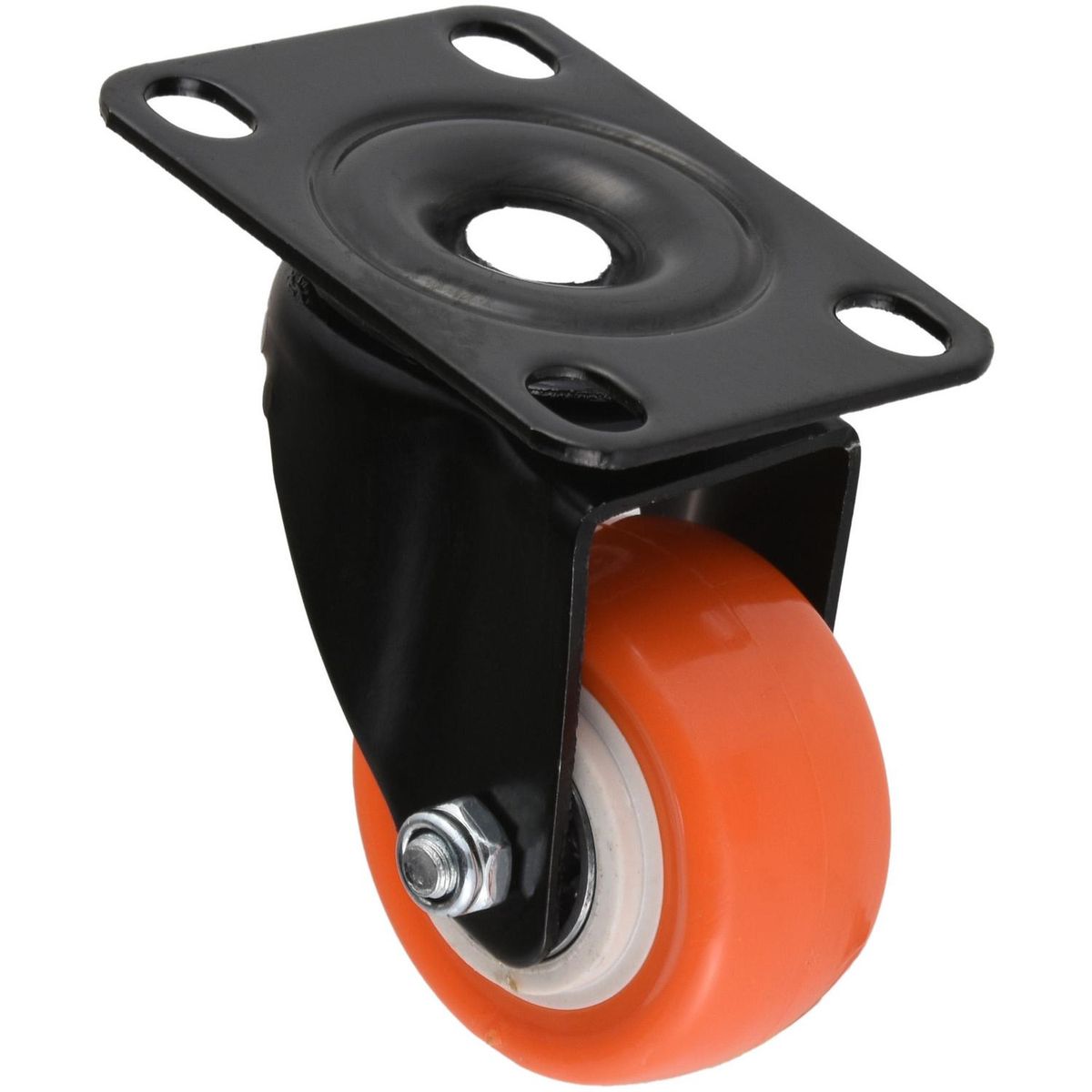 GEVEMAC - Rueda 50mm con placa black/orange