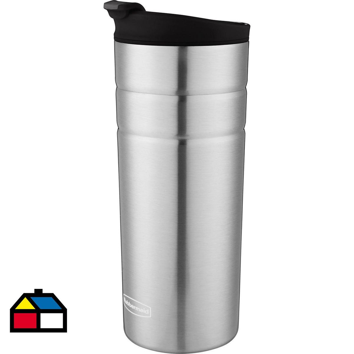 RUBBERMAID - Vaso Térmico 473 ml Metal Plateado/ Negro