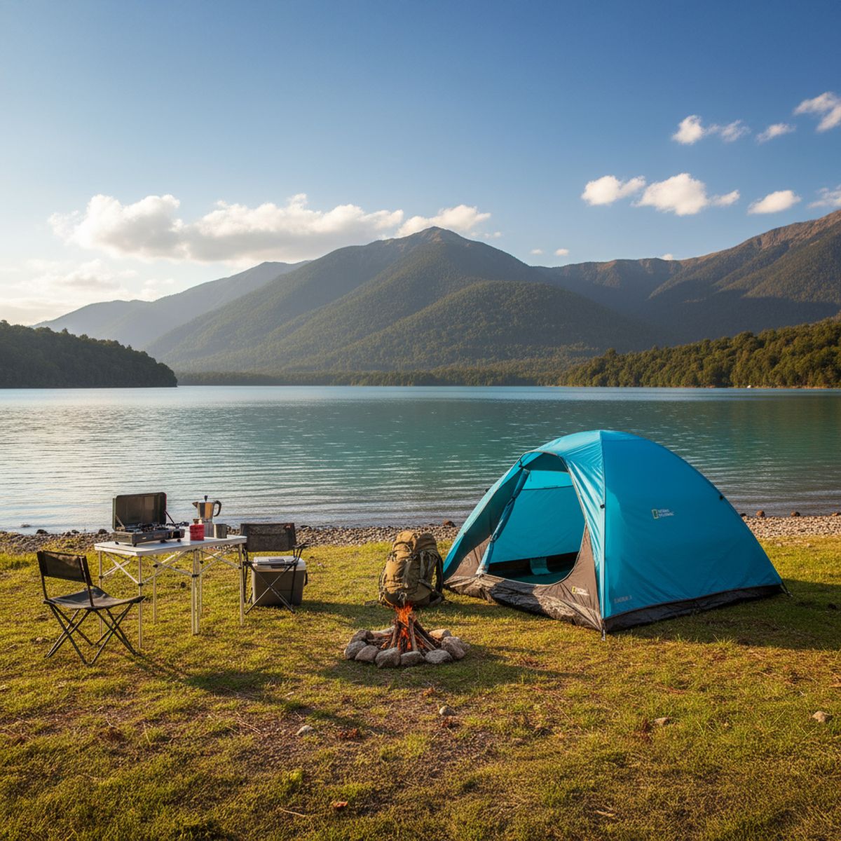 NATIONAL GEOGRAPHIC - Carpa Camping Tayrona 3 Personas Azul