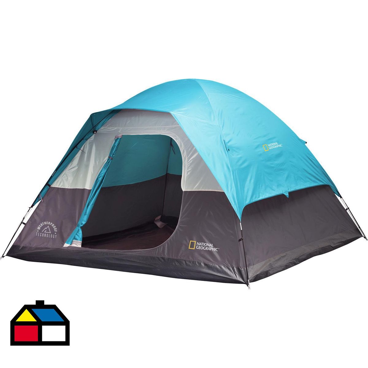 NATIONAL GEOGRAPHIC - Carpa Camping Cove 6 Personas Azul