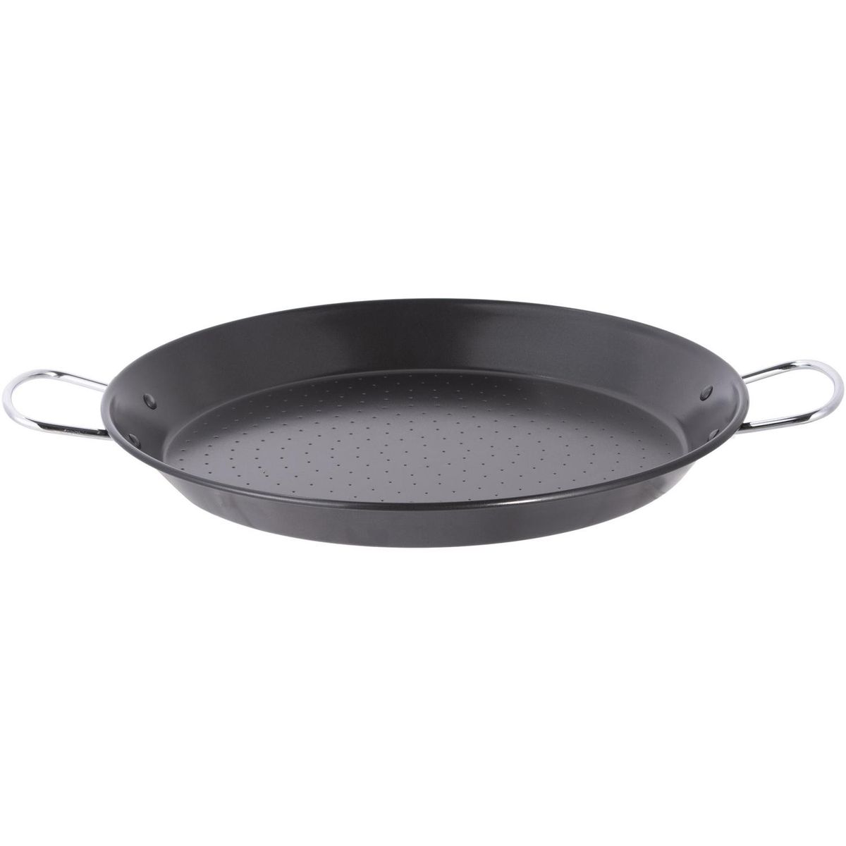JUST HOME COLLECTION - Paellera Antiadherente 36 cm Acero Negro