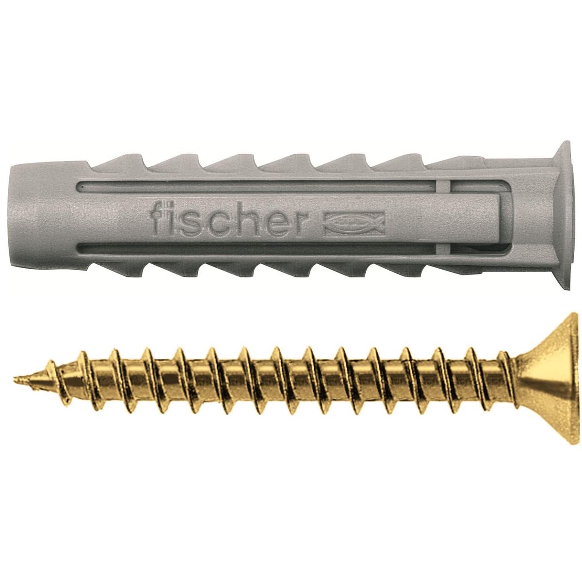 FISCHER - Tarugo multiuso sx6+tornillo 10 unidades