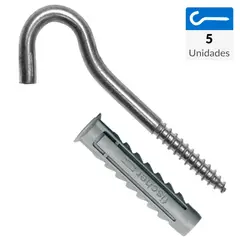 FISCHER - Tarugo sx5 +cancamo abierto 5 unidades