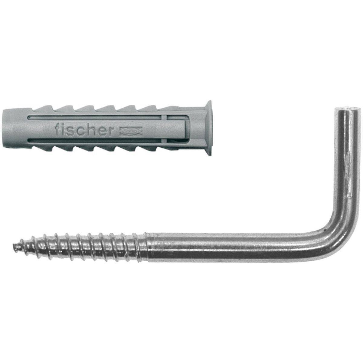 FISCHER - Tarugo sx6 +tornillo escuadra 4 unidades