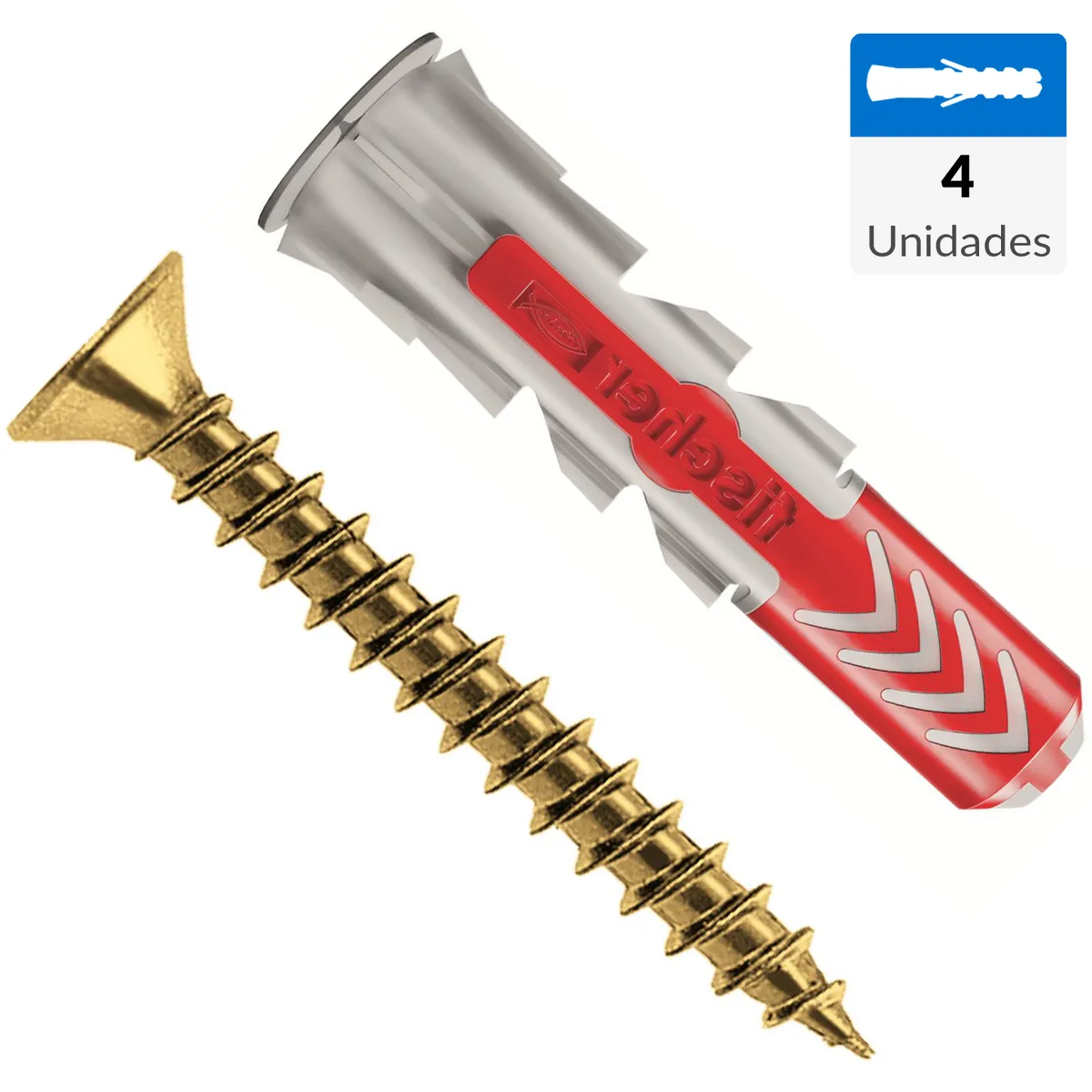 FISCHER - Tarugo universal duopower 10+torn 4 unidades