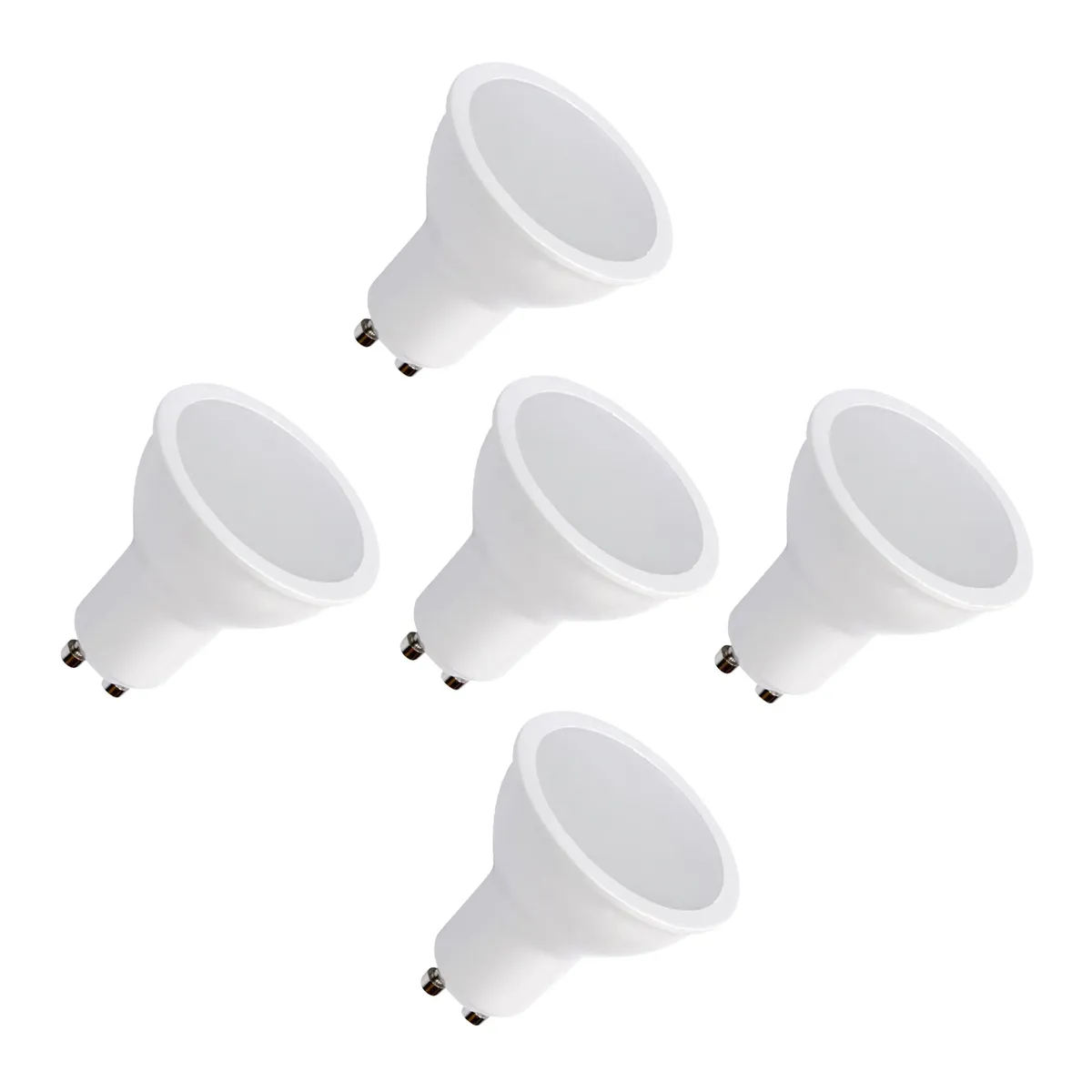 HB LEDS - Pack 5 Ampolletas Led 6 W GU10 250 lm Luz Fría