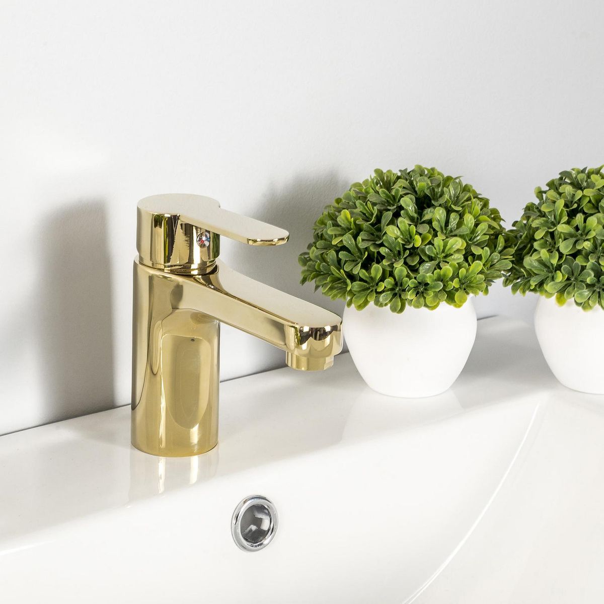 STRETTO - Monomando Lavatorio Arona Dorado