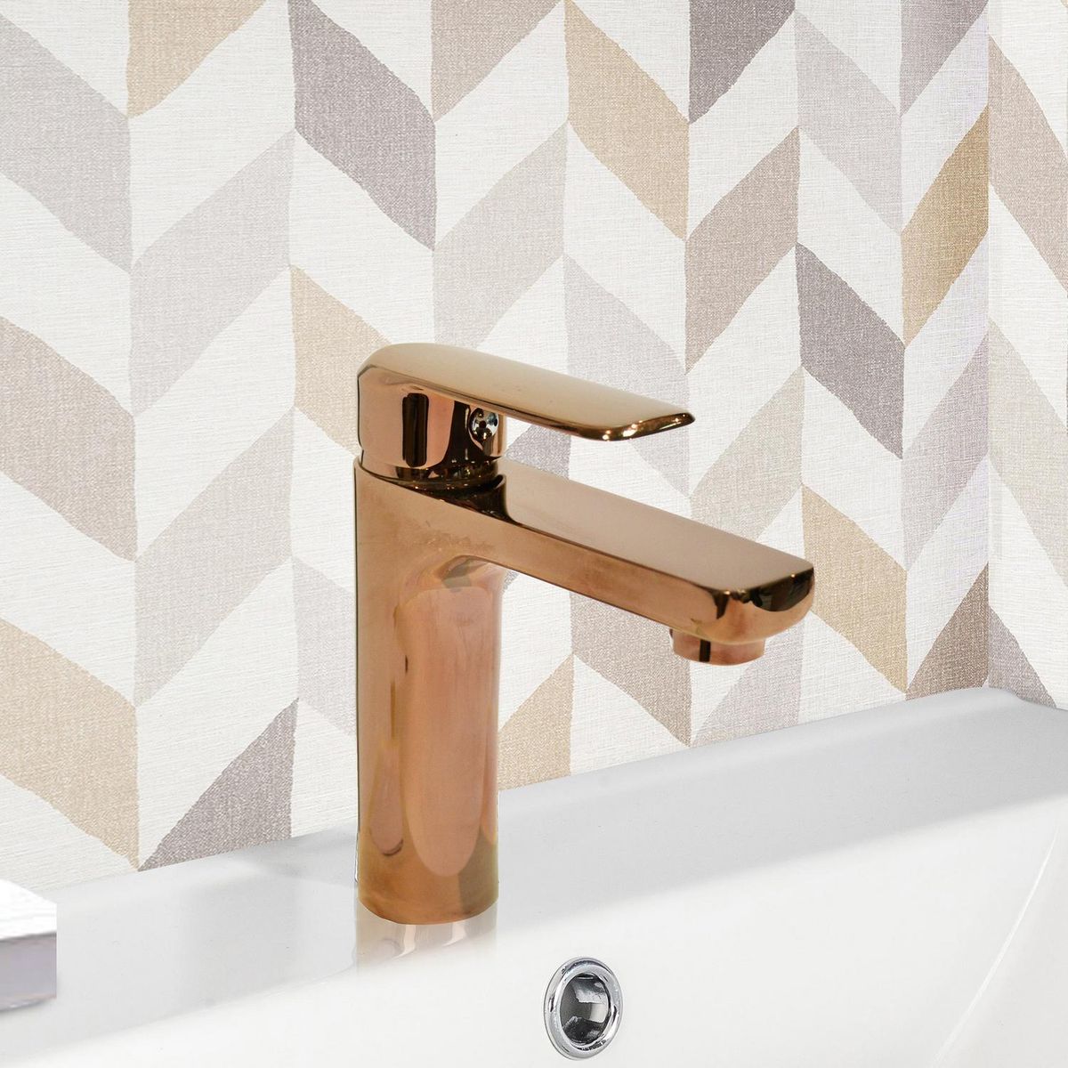 STRETTO - Monomando Lavatorio Marsella Cobre