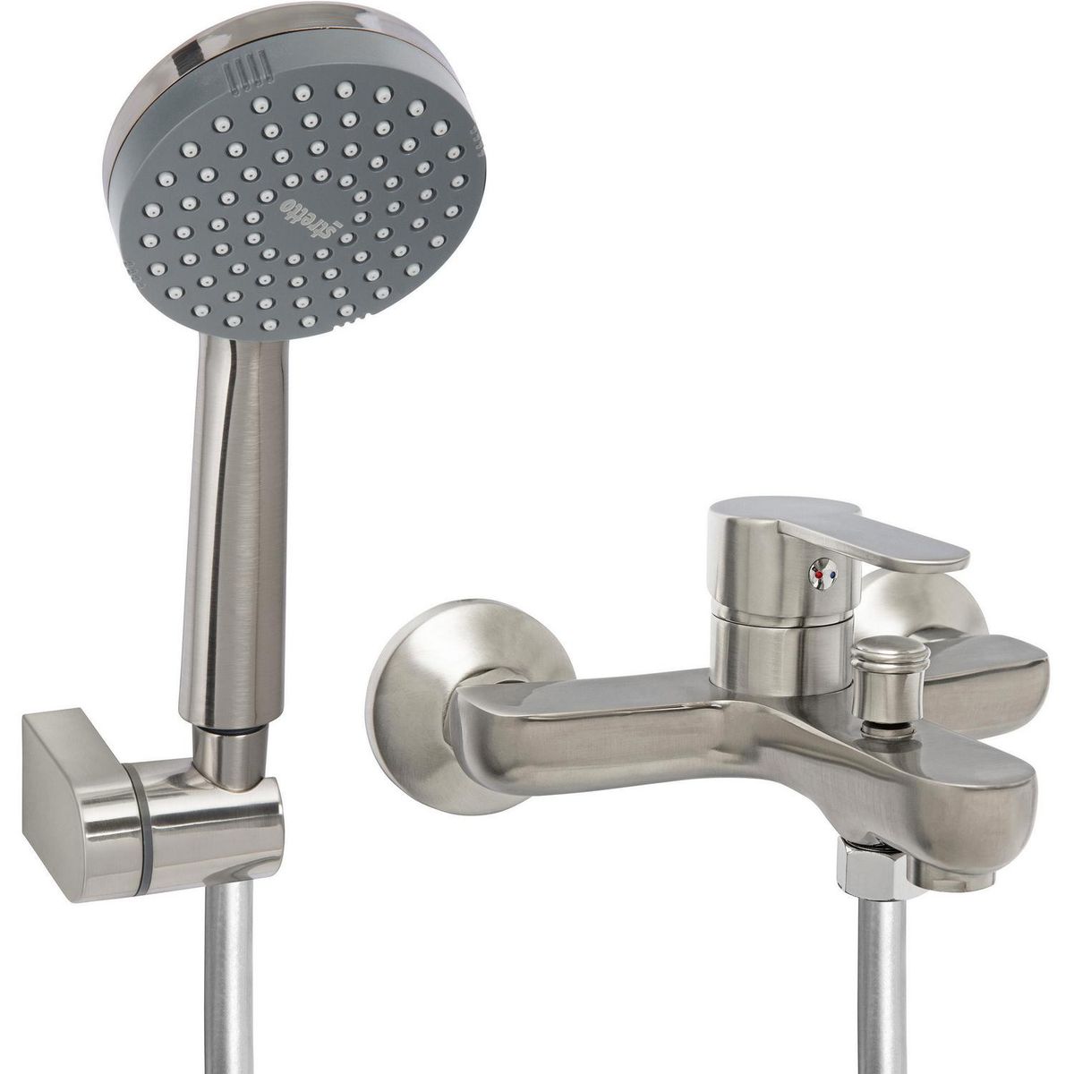 STRETTO - Monomando Tina Ducha Arona Níquel Bruñido