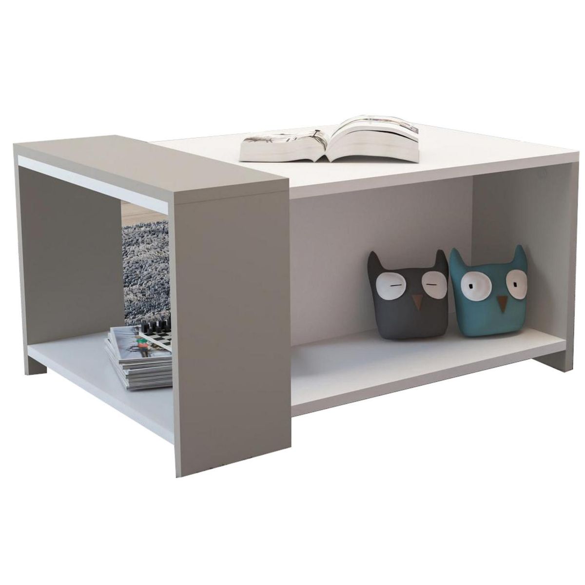 HOME GREEN - Mesa de centro 60x91x37 cm