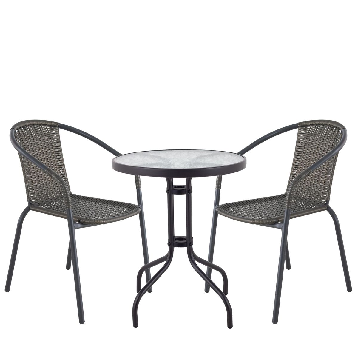  - Combo Juego de balcón 2 personas negro