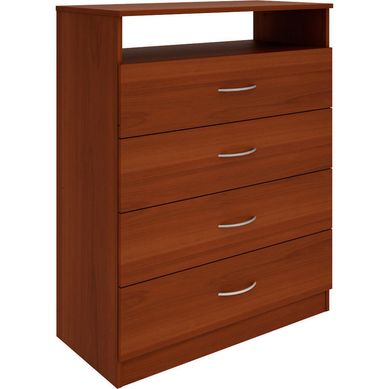 Comoda 4 cajones 80x40x102 dvd cerezo
