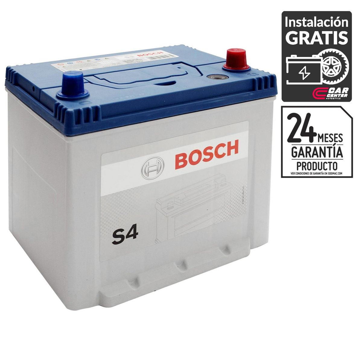 BOSCH - Batería de Auto 70 Ah Positivo Derecho 600 CCA