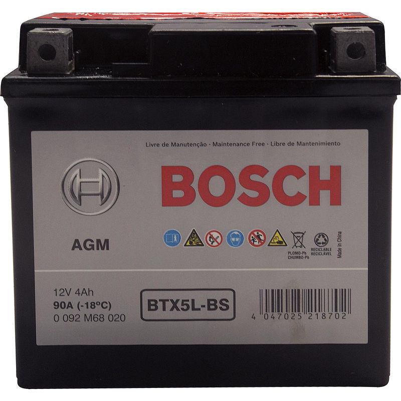 Batterie Moto Bosch FA127 AGM 12V 210A 11Ah - Puissante Et Fiable Pour Motos, Scooters, Quads, Enduros & Jet Skis