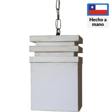 Lmpara de colgar Madera Sima Blanca