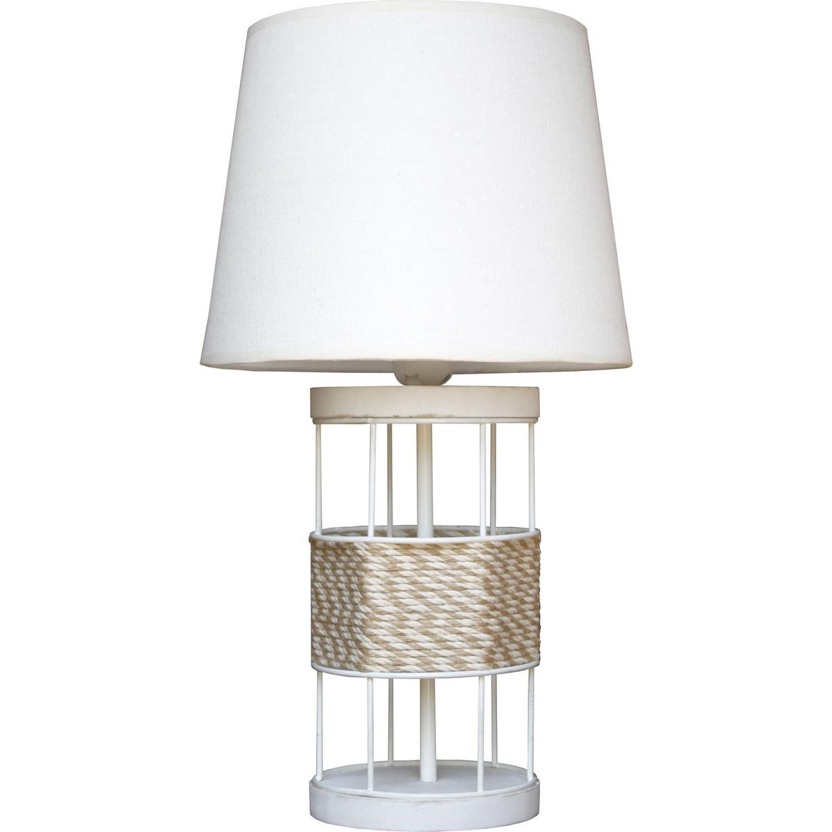 CAROLD STEVENS - Lámpara de Velador Vel Jau Blanco 25x42 cm