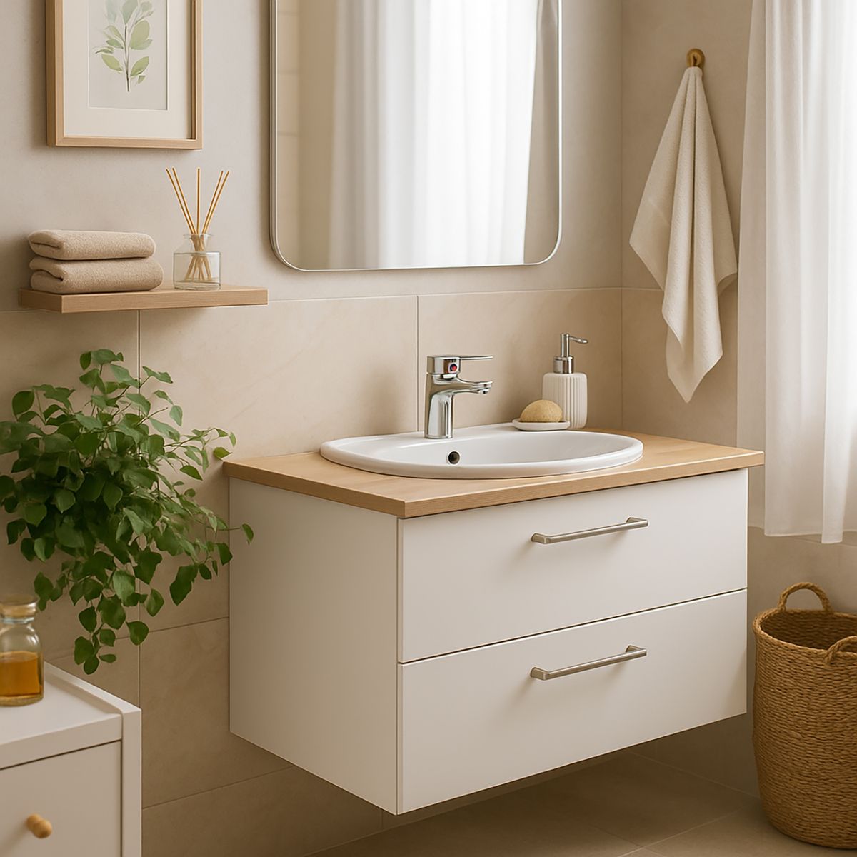 TEBISA - Monomando Lavatorio Talia Cromado