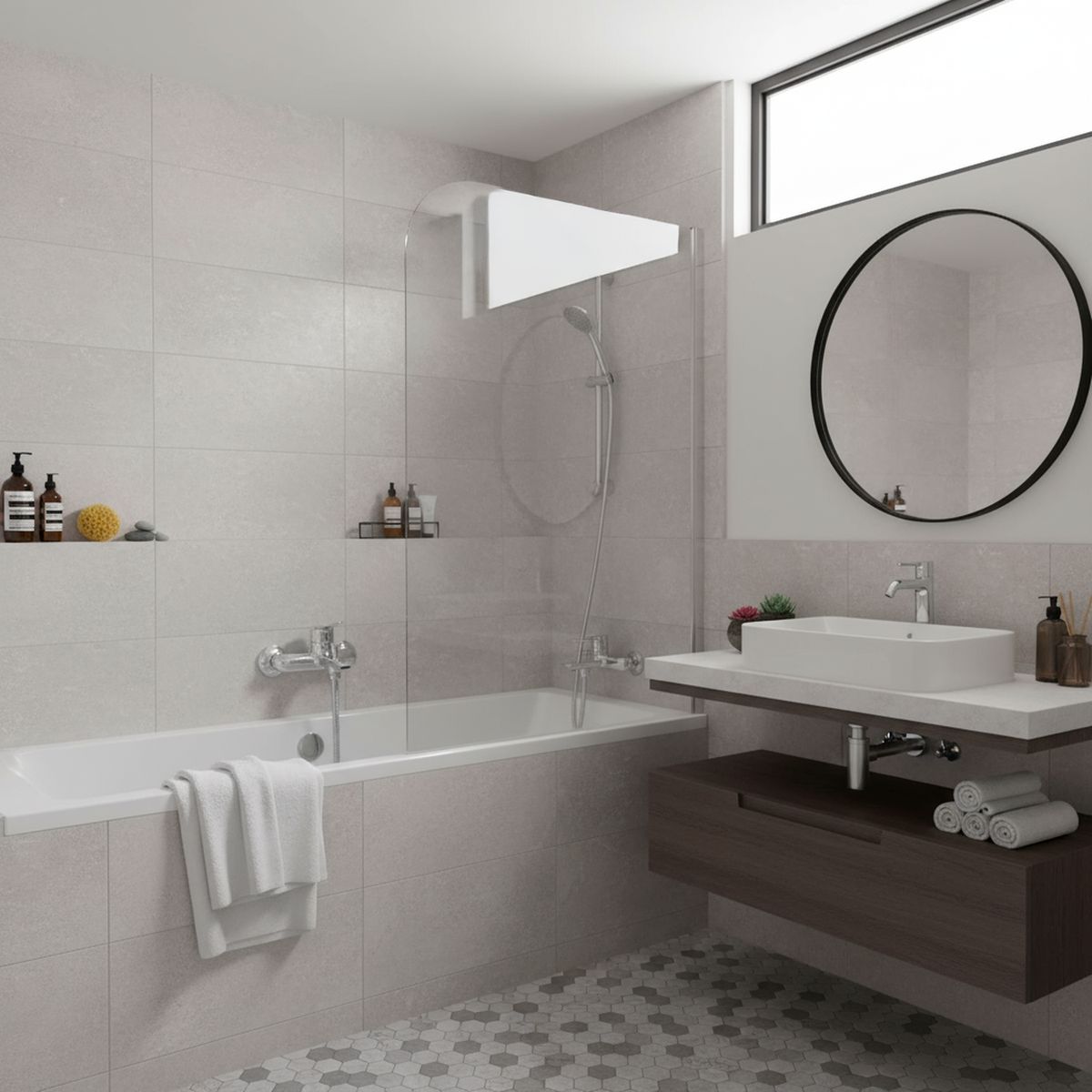 TEBISA - Monomando Tina Ducha Akei Cromado