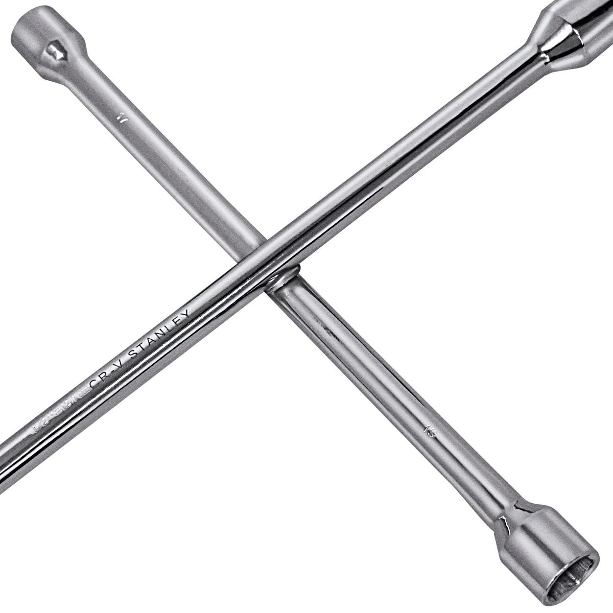 STANLEY - Llave de cruz cromo Plata