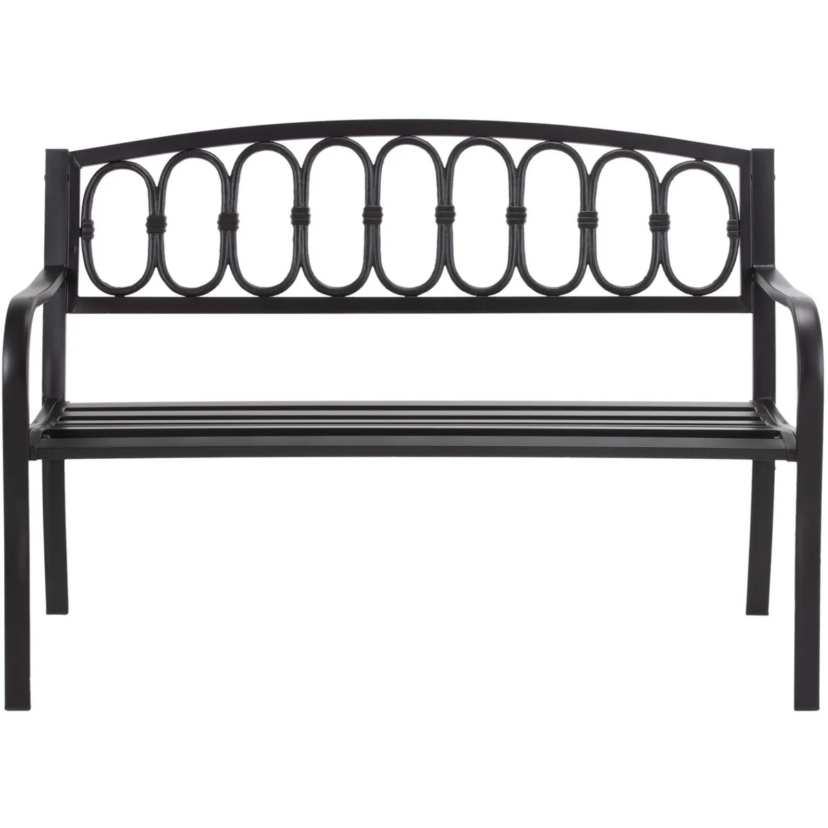 JUST HOME COLLECTION - Banco para Terraza Acero 87x127x87 cm