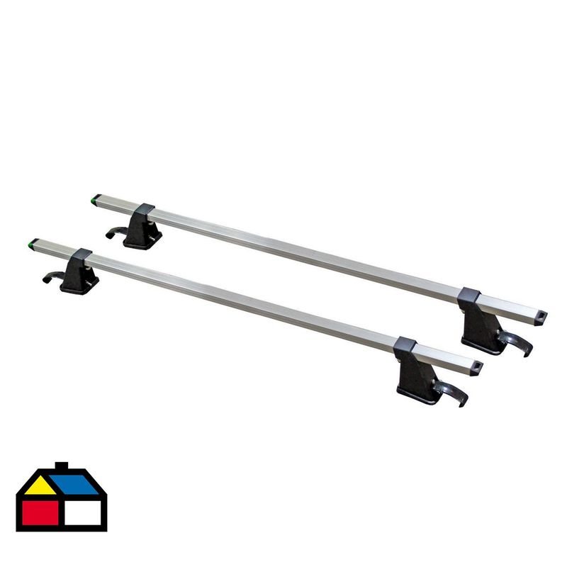 TEK MOTOR - Juego de  barras sobre techo anclaje simple 135 cm