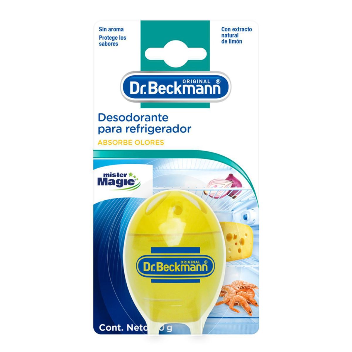 DR. BECKMANN - Absorbe Olores Dr. Beckmann Refrigerador 40 Gr Cítrico Neutralizador