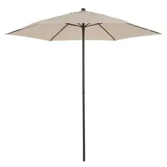 JUST HOME COLLECTION - Quitasol Push Up con Filtro UV Metal 2.3x2.15 metros Natural